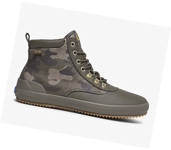 Botas Altas Keds Scout Boot II Agua Mujer Verde Oliva Multicolor | EXJ941357