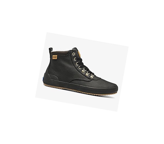 Botas Altas Keds Scout Boot II Agua Mujer Negros | UGS643185