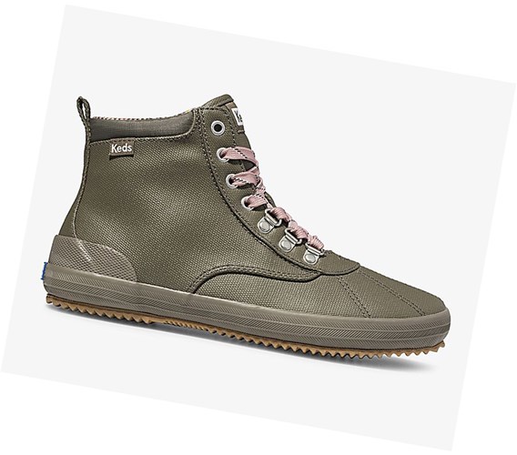 Botas con Cordones Keds Scout Boot II Agua Mujer Verde Oliva | PJH706452