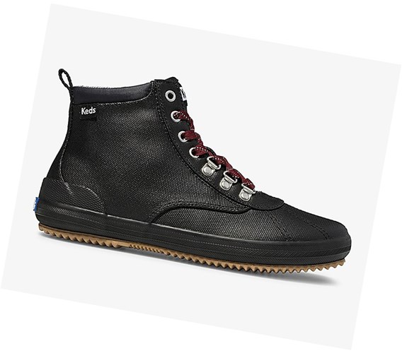 Botas con Cordones Keds Scout Boot II Agua Mujer Negros | XNU813692