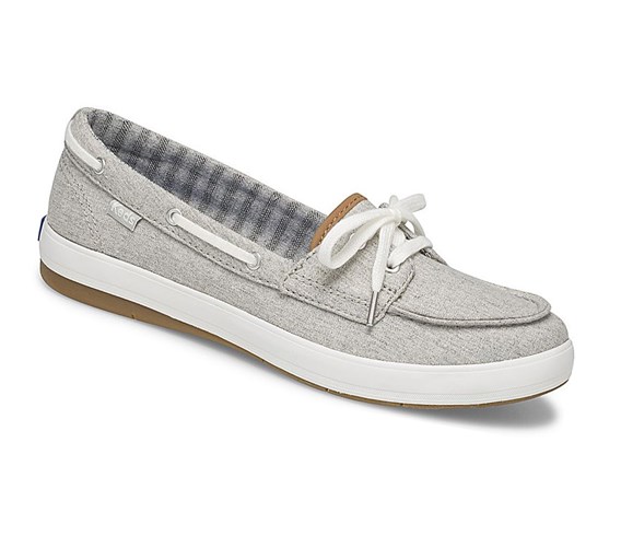 Tenis Slip On Keds Charter Chambray Comodidad Mujer Grises | NCL201985