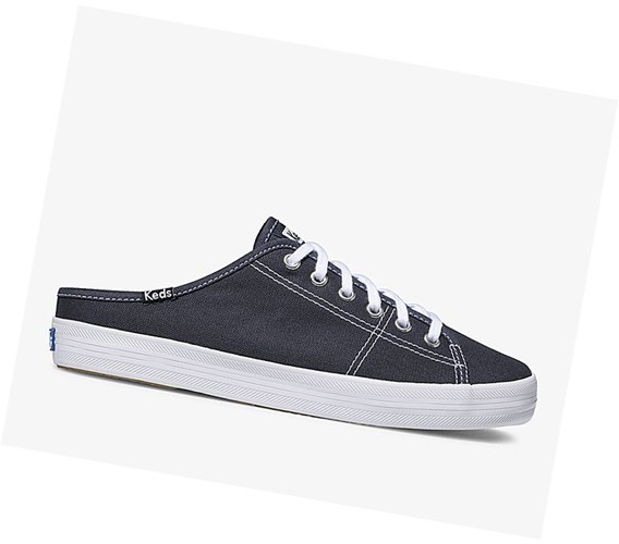 Tenis Slip On Keds Kickstart Mule Core Lona Mujer Azul Marino | JAH729586