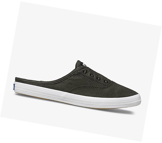 Tenis Slip On Keds Moxie Mule Washable Mujer Grises Oscuro | TGC813456