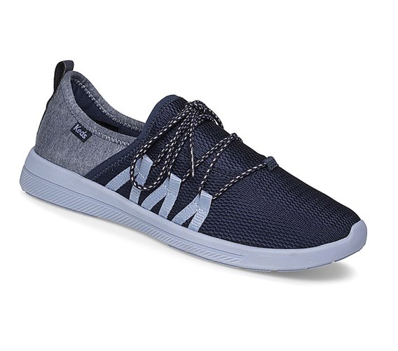 Tenis Slip On Keds Studio Lively Shimmer Mesh Athleisure Mujer Azul Marino | NTV564198