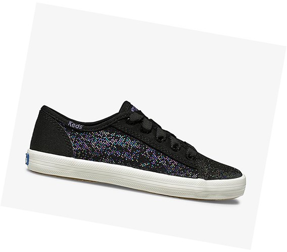 Zapatos Casuales Keds Big Kid Kickstart Metallic Sparkle Niños Negros | UGC762510