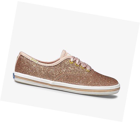 Zapatos Casuales Keds x kate spade new york Champion Glitter Wedding Mujer Rosas Dorados | IWN840513