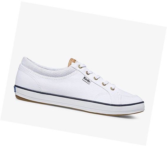 Zapatos con Cordones Keds Center Comodidad Mujer Blancos | LYX286170