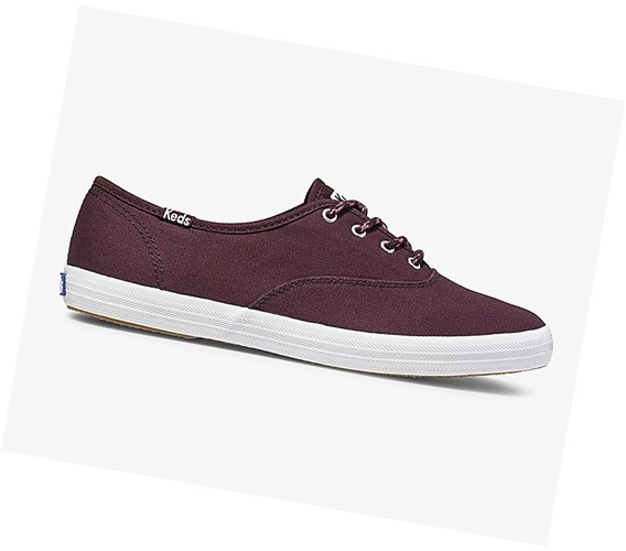 Zapatos con Cordones Keds Champion Fall Solids Mujer Rojos | CGU270965