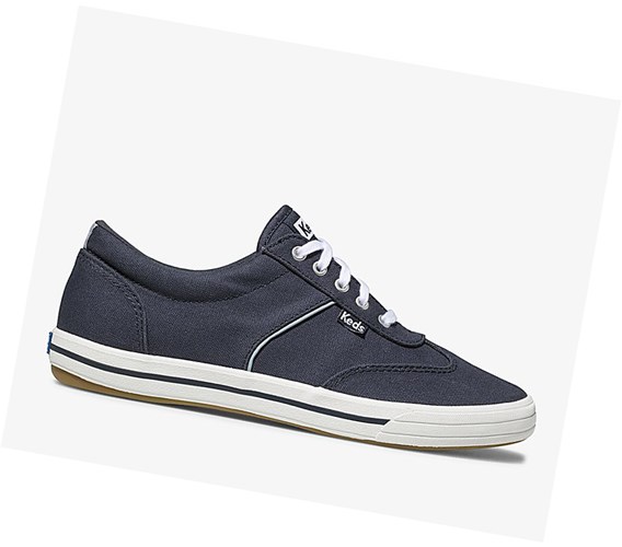 Zapatos con Cordones Keds Courty Comodidad Mujer Azul Marino | WIP812495