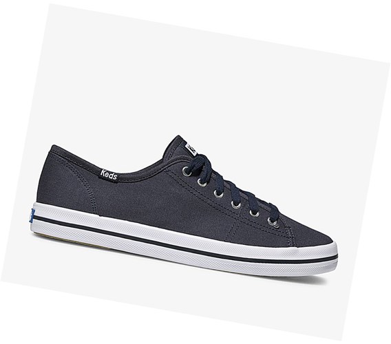 Zapatos con Cordones Keds Washable Kickstart Mujer Azul Marino | ERM593678