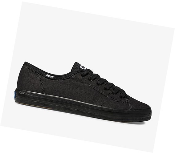 Zapatos con Cordones Keds Washable Kickstart Mujer Negros | JXQ480361