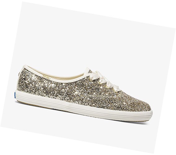 Zapatos con Cordones Keds x kate spade new york Champion Glitter Mujer Plateadas Dorados | GYA571286