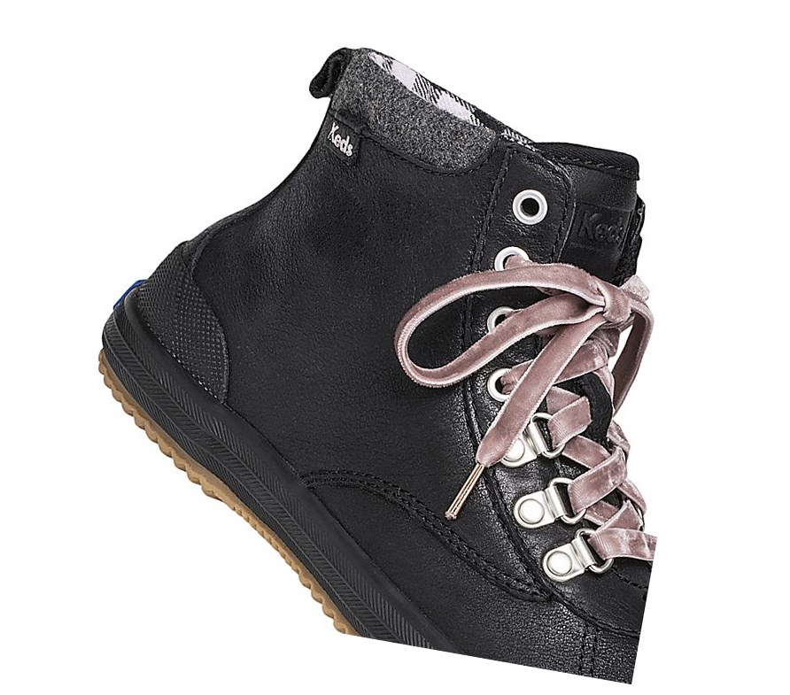 Botas Altas Keds Scout Agua Mujer Negros | TFW563410