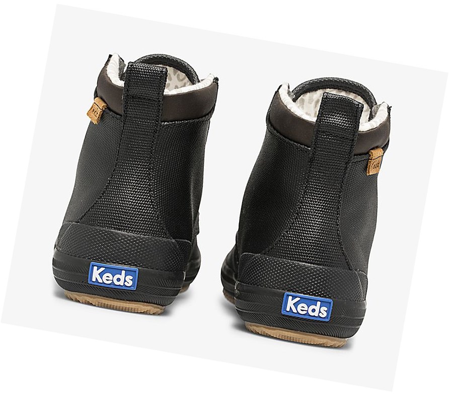 Botas Altas Keds Scout Boot II Agua Mujer Negros | UGS643185