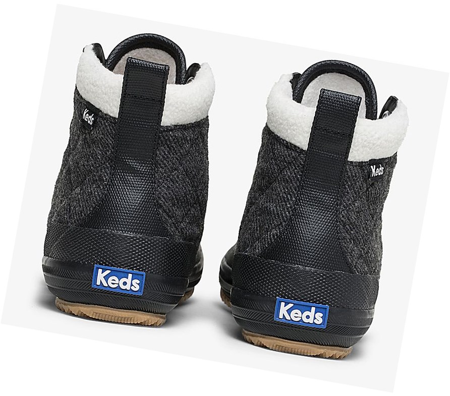 Botas Altas Keds Scout Boot II Agua Mujer Negros | ZEX765192