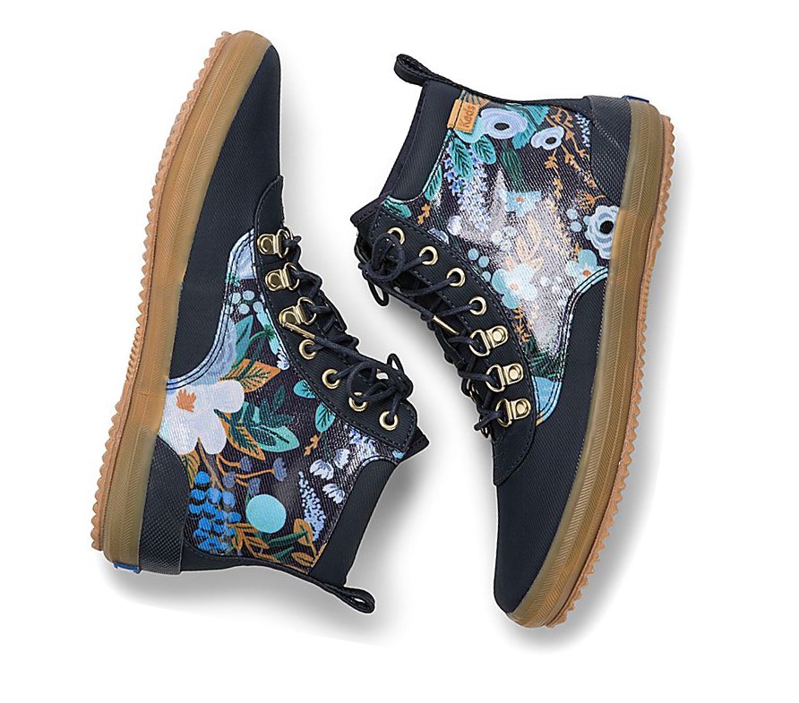 Botas Altas Keds x Rifle Paper Co. Scout Agua Mujer Azul Marino Multicolor | FAT580236