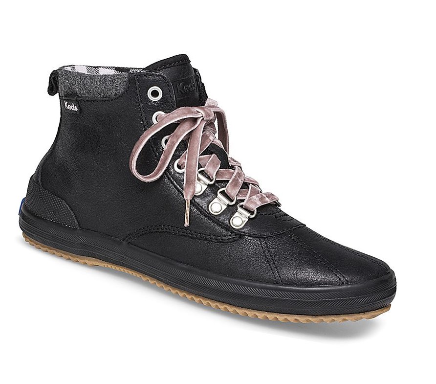 Botas con Cordones Keds Scout Agua Mujer Negros | MYU479326