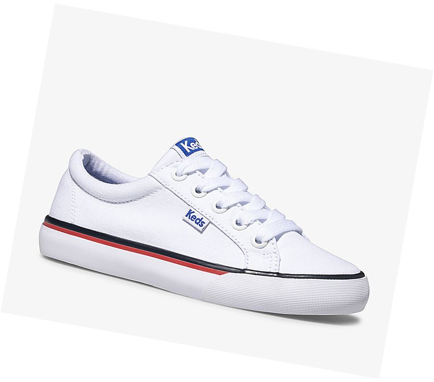 Tenis Keds Big Kid Jump Kick Lona Niños Blancos | MOJ715836