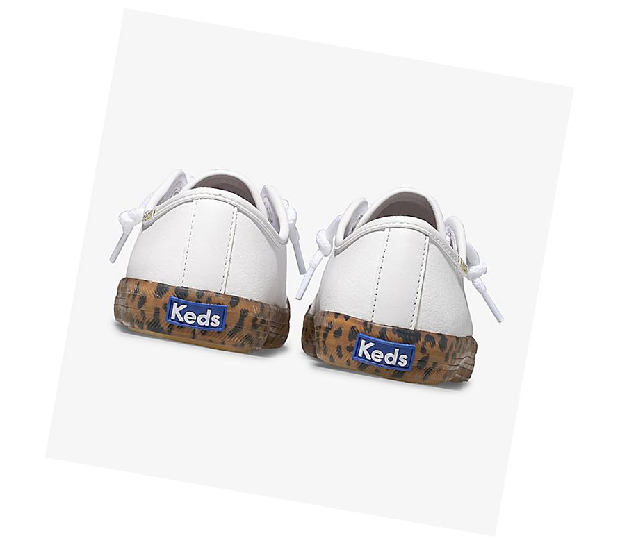 Tenis Keds Big Kid Kickstart Leopard Foxing Niños Blancos | PQN201693