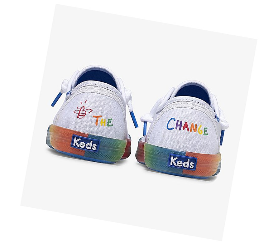 Tenis Keds Big Kid PWR GRL Kickstart Niños Blancos Multicolor | CDE713590