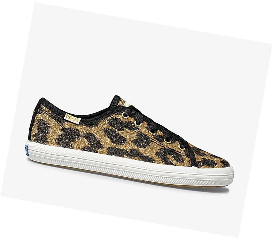 Tenis Keds Big Kid x kate spade new york Kickstart Glitter Leopard Niños Leopardo | NEM405329