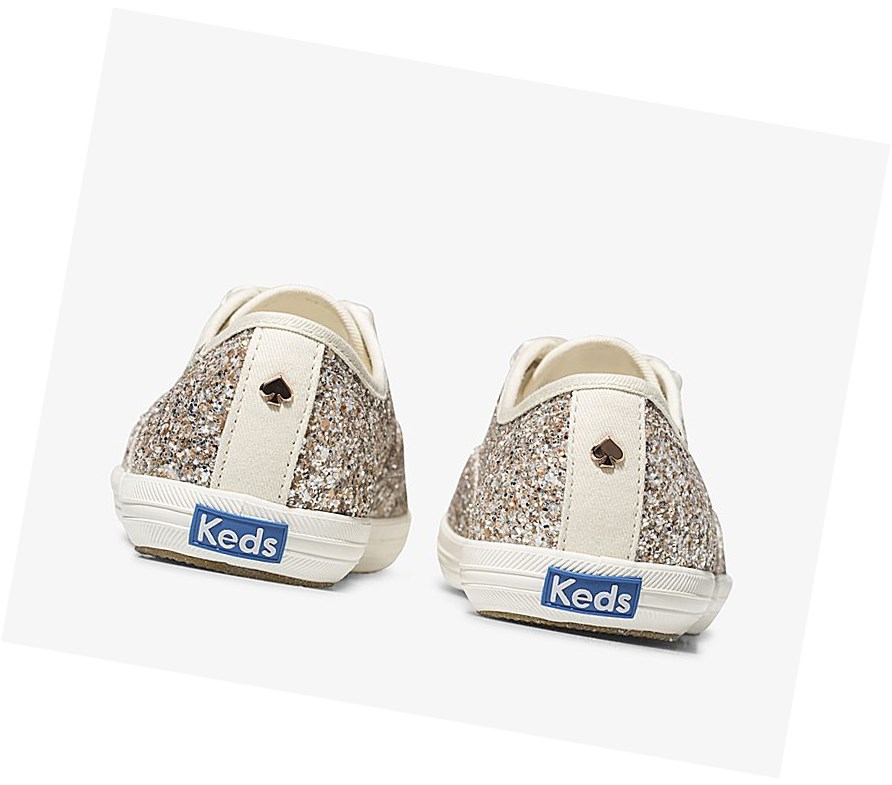 Tenis Keds x kate spade new york Champion Glitter Wedding Mujer Rosas Dorados Multicolor | QMV397086