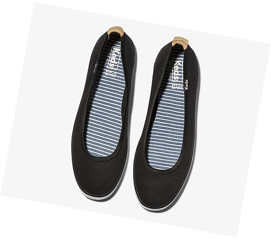 Tenis Slip On Keds Bryn Comodidad Mujer Negros | FPY751649