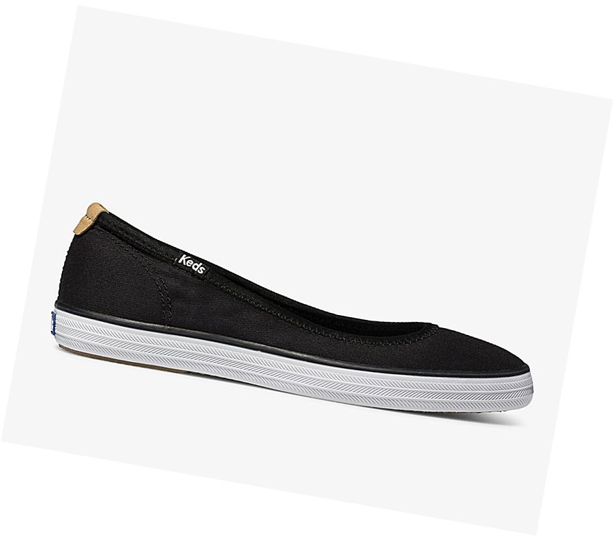 Tenis Slip On Keds Bryn Comodidad Mujer Negros | FPY751649