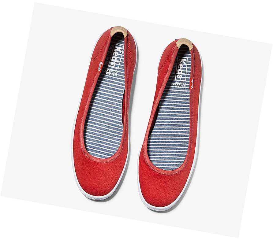 Tenis Slip On Keds Bryn Comodidad Mujer Rojos | YXW206473