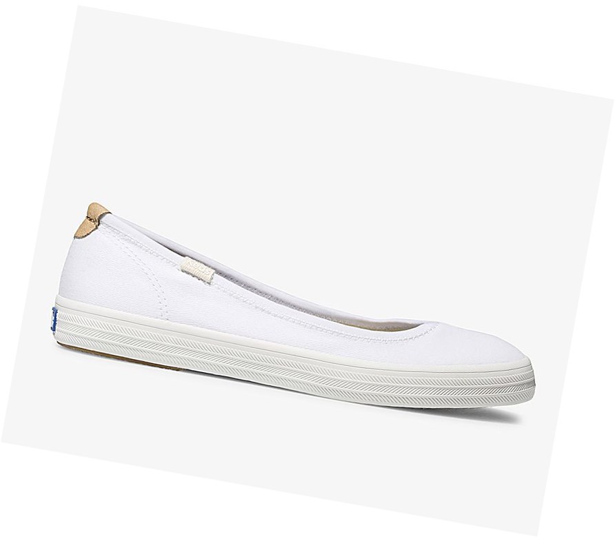 Tenis Slip On Keds Bryn Mujer Blancos | VEC645187