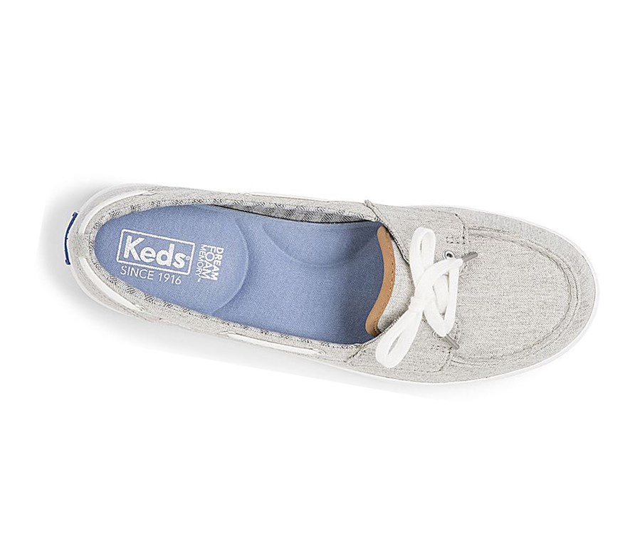 Tenis Slip On Keds Charter Chambray Comodidad Mujer Grises | NCL201985