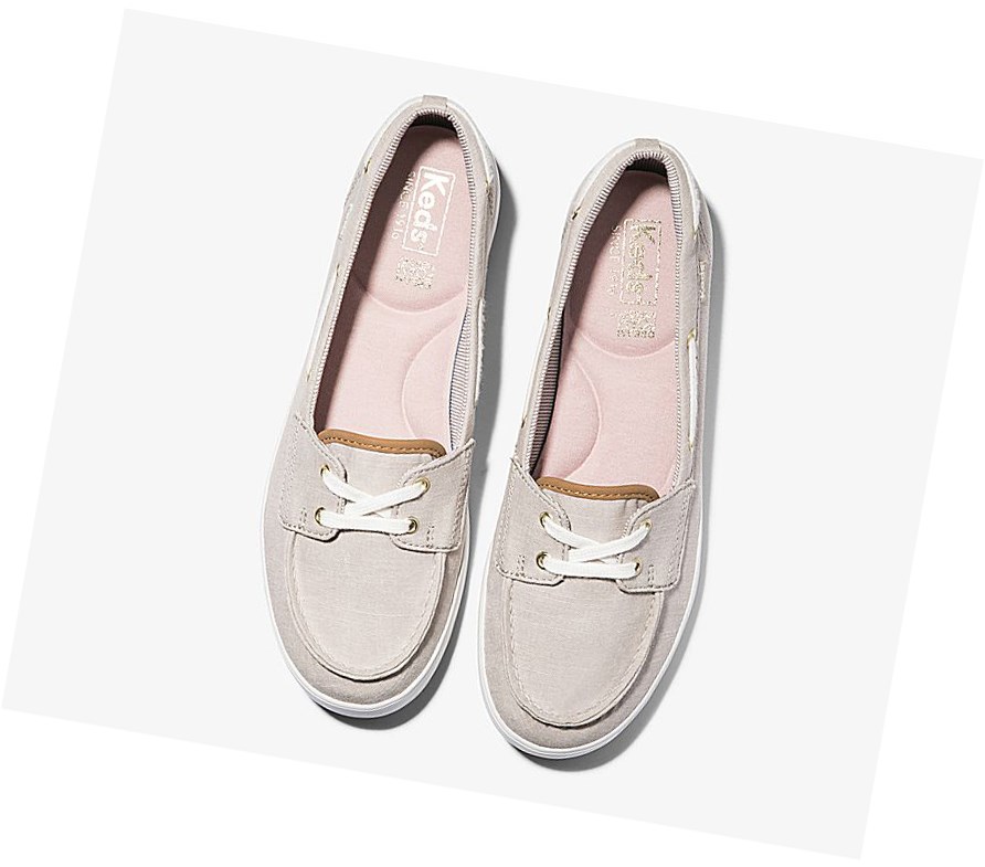 Tenis Slip On Keds Charter Chambray Mujer Amarillos | XOQ027489