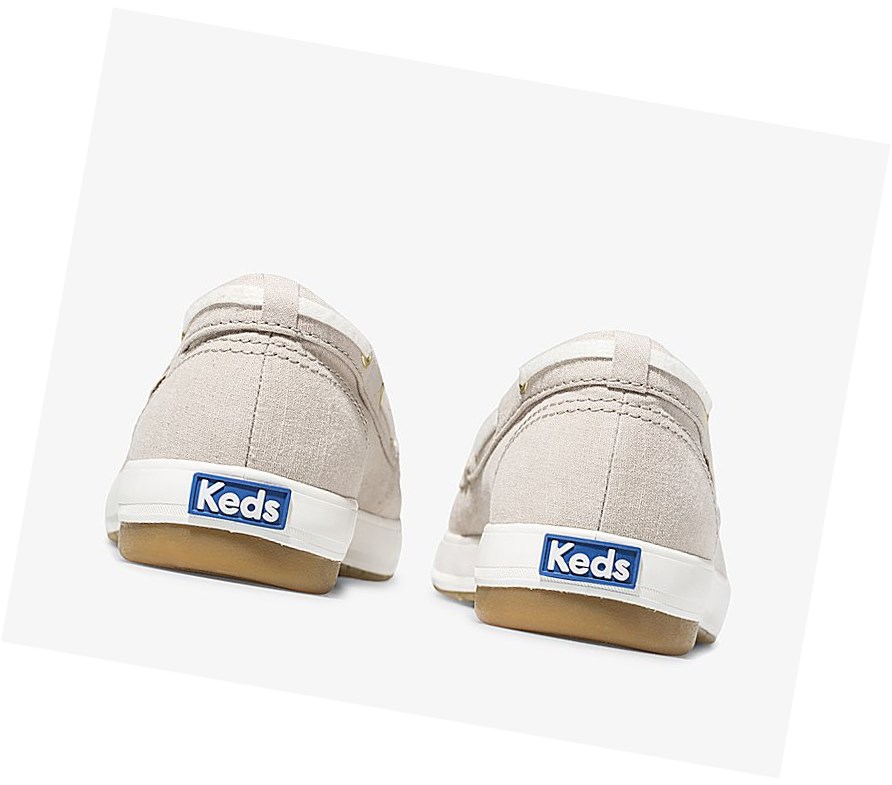 Tenis Slip On Keds Charter Chambray Mujer Amarillos | XOQ027489