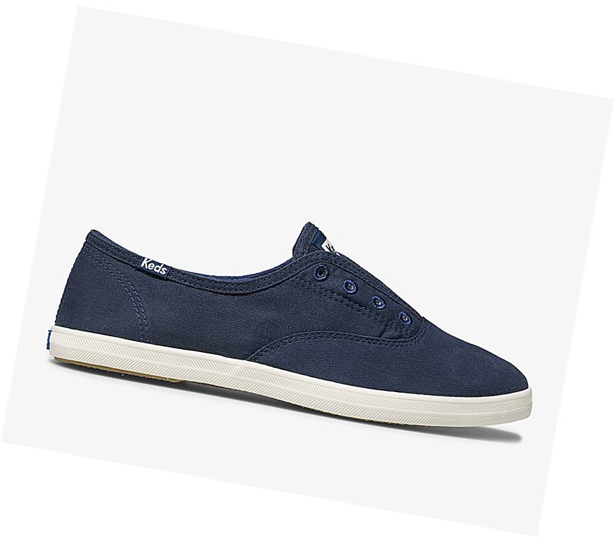 Tenis Slip On Keds Chillax Seasonal Washable Mujer Azules | UCW574238