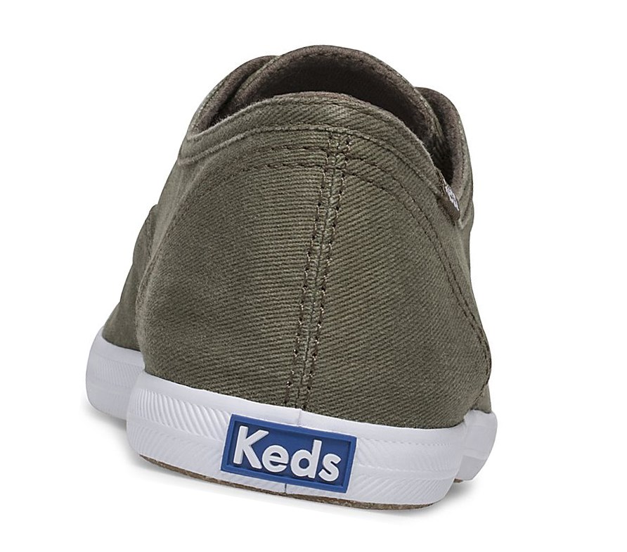 Tenis Slip On Keds Chillax Washable Comodidad Mujer Verde Oliva | DOQ012438