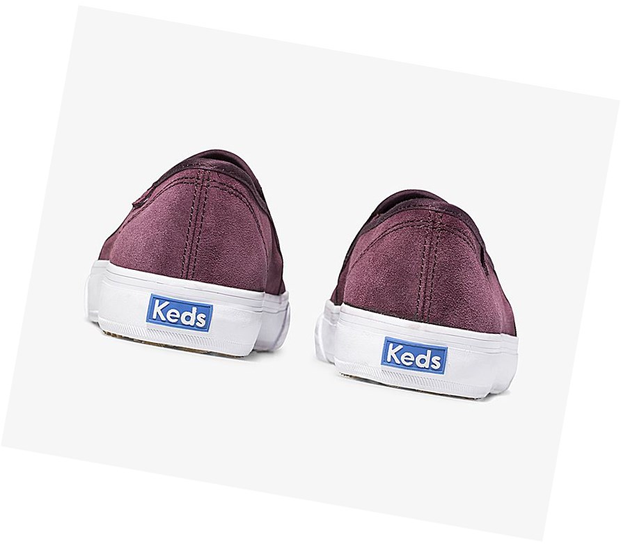 Tenis Slip On Keds Double Decker Gamuza Fall Mujer Rojos | MYW169874