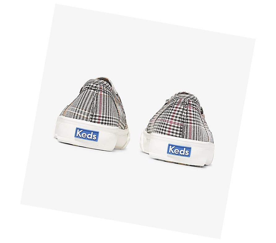 Tenis Slip On Keds Double Decker Plaid Mujer Negros Multicolor | SHO795214