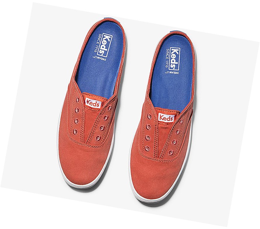 Tenis Slip On Keds Moxie Mule Washable Comodidad Mujer Rojos | MCB498561