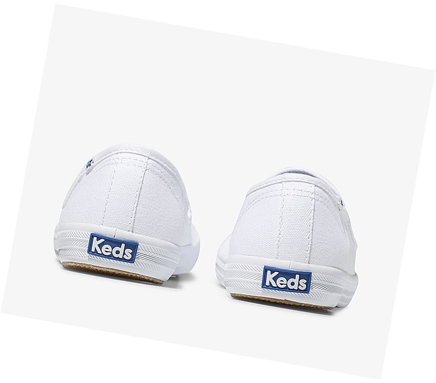 Tenis Slip On Keds Official Site Champion Mujer Blancos | AGL235976