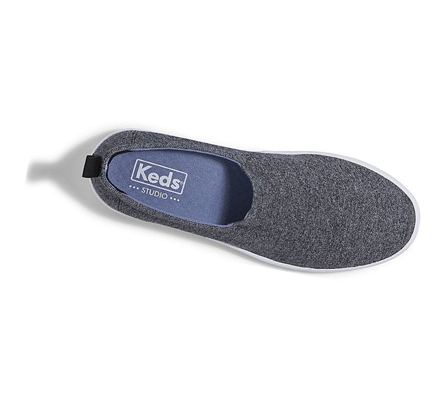 Tenis Slip On Keds Studio Dash Athleisure Mujer Grises | ZTS698735