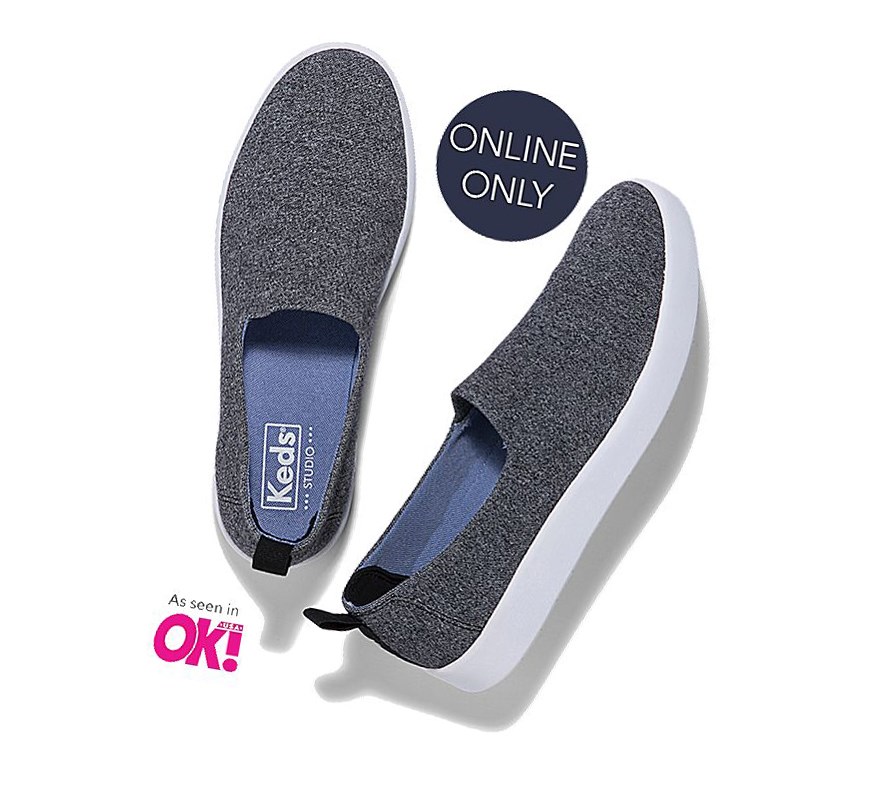 Tenis Slip On Keds Studio Dash Athleisure Mujer Grises | ZTS698735