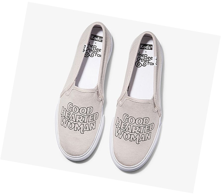 Tenis Slip On Keds x The Bee & The Fox Double Decker ‘Good Hearted Woman’ Mujer Lavanda | ADC387056