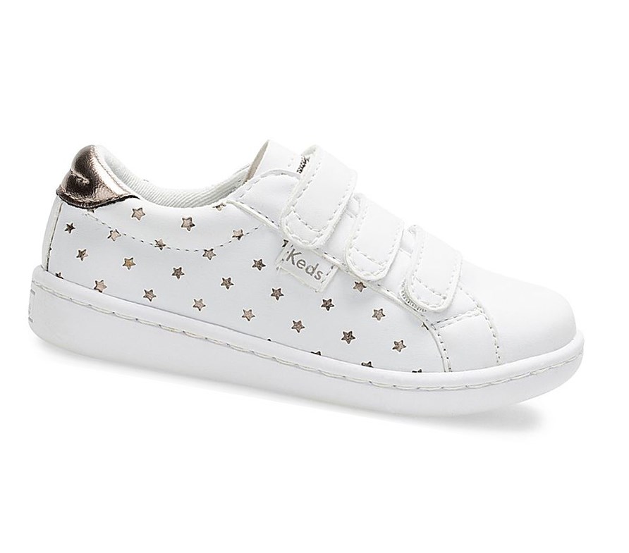 Zapatos Casuales Keds Big Kid Ace 3V Niños Blancos | PNL670528