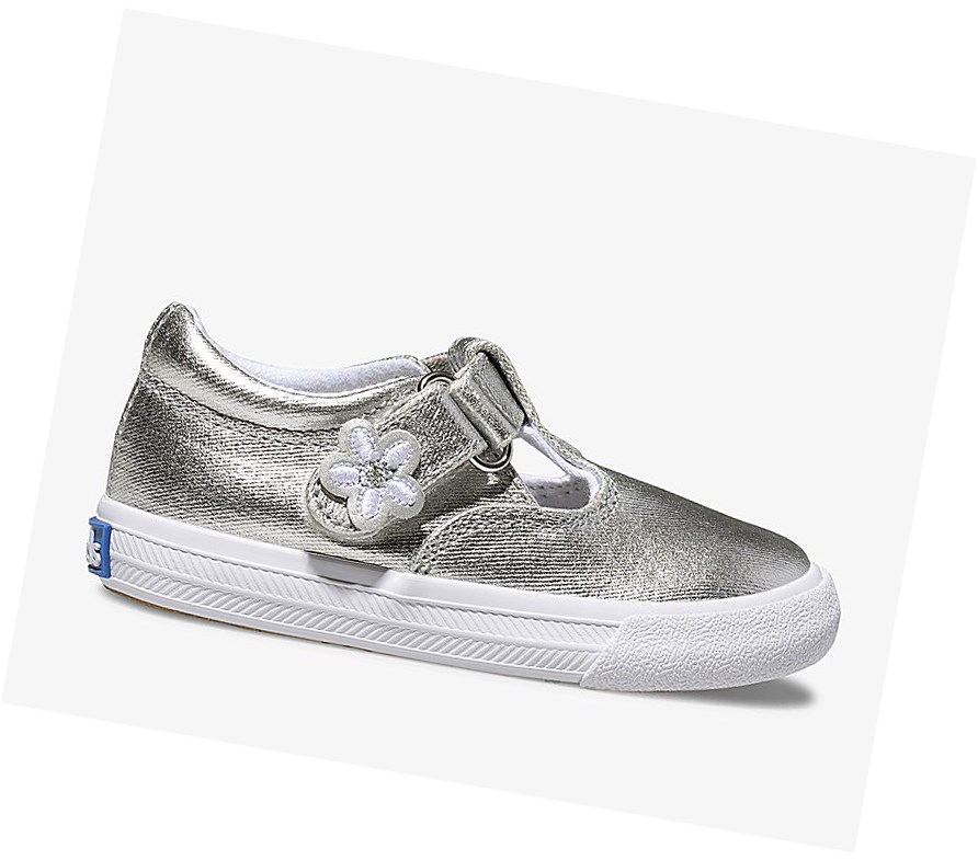 Zapatos Casuales Keds Big Kid Daphne Niños Plateados | MRO492317