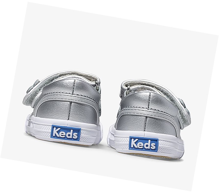 Zapatos Casuales Keds Big Kid Ella Mary Jane Niños Plateados Metal | EHP472089