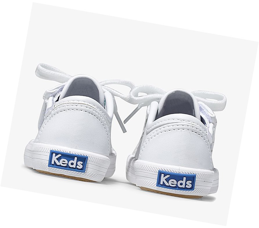 Zapatos Casuales Keds Big Kid Kickstart Core Jr. Cuero Niños Blancos | KEC182409