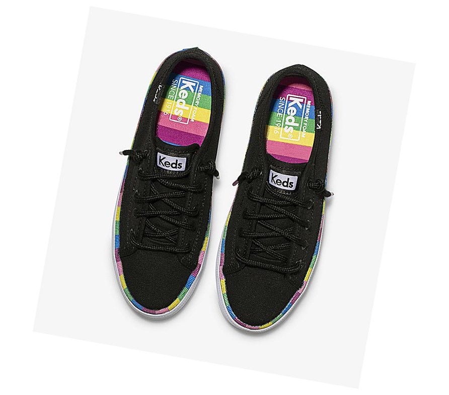 Zapatos Casuales Keds Big Kid Kickstart Fall Niños Negros Multicolor | LJH789054