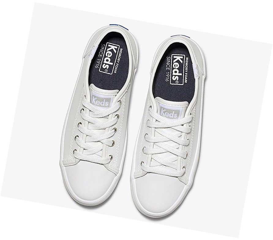 Zapatos Casuales Keds Big Kid Kickstart Core Niños Blancos | RIE718534