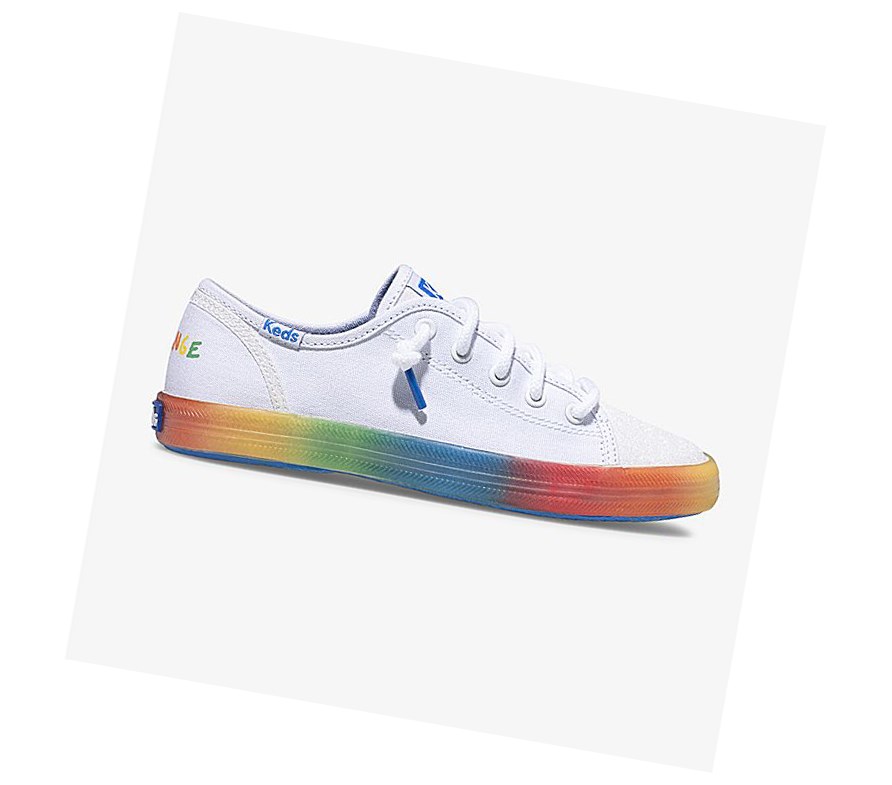 Zapatos Casuales Keds Big Kid PWR GRL Kickstart Niños Blancos Multicolor | JHL542816