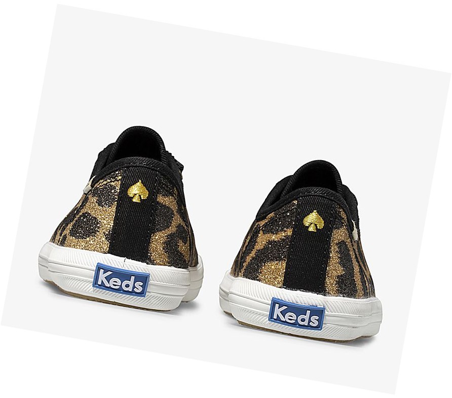 Zapatos Casuales Keds Big Kid x kate spade new york Kickstart Glitter Leopard Niños Leopardo | QAB548397